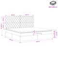 vidaXL Polohovací postel s matrací Svetlosivá 200 x 200 cm Zamat
