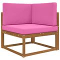 vidaXL Vankúš na vonkajšiu pohovku Polyester Ružová 80 x 80 cm