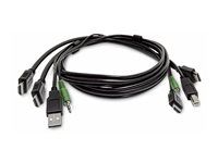 Startech - Kábel adaptéra - kompatibilný s TAA - HDMI, USB typ A, audio jack 3,5 mm s pinmi (male) do HDMI, USB Type B, audio jack 3,5 mm s pinmi (male) - 1.8 m