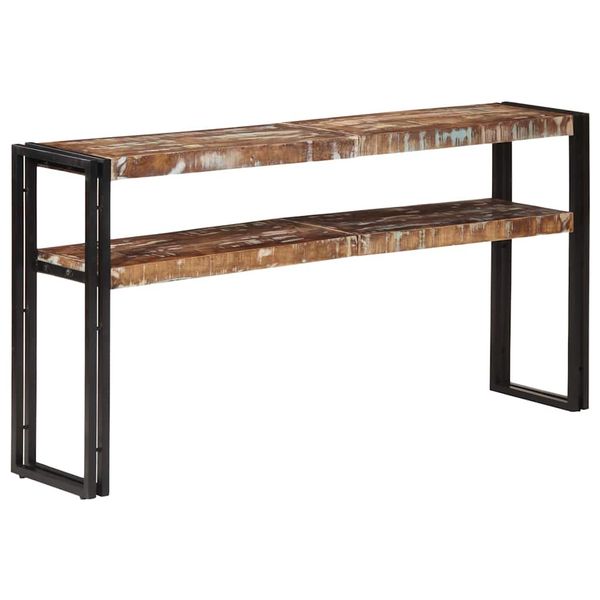 vidaXL Konzolový stolík 150x30x75 cm masívne recyklované drevo
