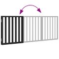 vidaXL Brána pre psa skladacia 3 panely čierna 150 cm topoľové drevo