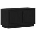 vidaXL TV skrinka 80 x 35 x 45 cm Čierny dub Kompozitné drevo
