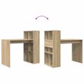 vidaXL Stôl Sonoma dub Kompozitné drevo 108 x 55 x 103.5 cm