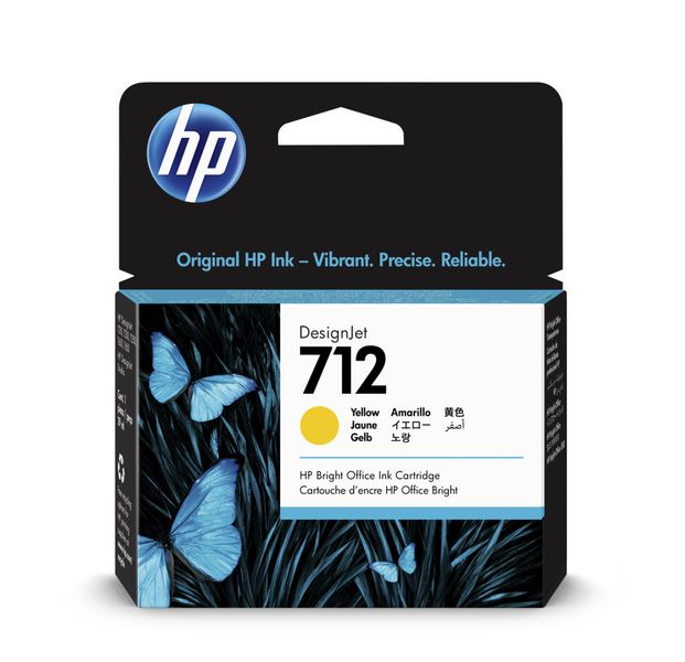 HP 712 Atramentová náplň žltá (29ml), 3ED69A