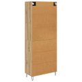 vidaXL Highboard Remeselný dub 69,5 x 34 x 180 cm Kompozitné drevo