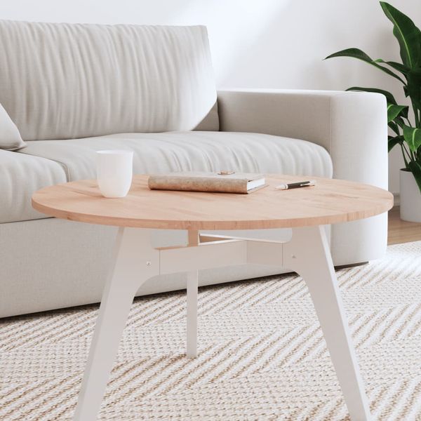 vidaXL Stolová doska Ø70x1,5 cm okrúhla masívny buk