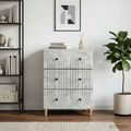 vidaXL Zásuvkový kabinet Betónovo sivá 66 x 34,5 x 90 cm