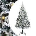 vidaXL Umelý vianočný stromček Biela 240 cm PVC a Oceľ a Plast