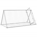 vidaXL Králikáreň strieborná 200x105x91 cm pozinkovaná oceľ