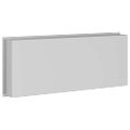 vidaXL Sprchový výklenok Strieborná 75 x 30 x 9,5 cm