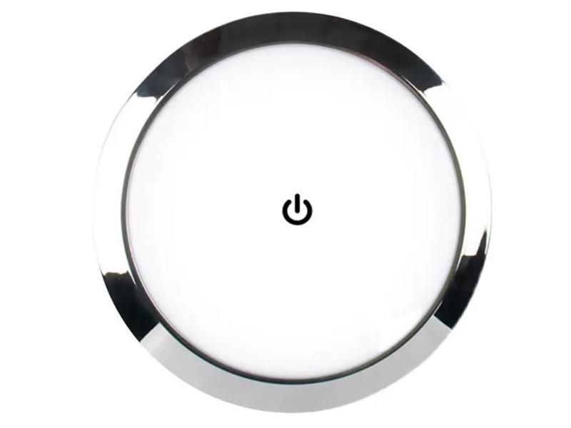 LED podhľadové svetlo do karavanu s dotykovým vypínačom, 12-24V - 18cm