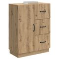 vidaXL Servírovacia skriňa Dub artisan 66 x 34,5 x 87 cm