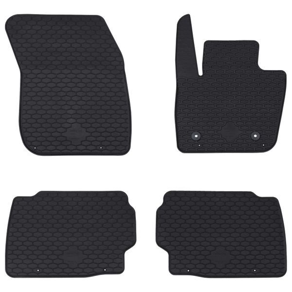 vidaXL Autokoberec 4 pcs Čierna Vhodné pre Ford MONDEO 2014- Guma