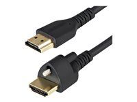 Adjustable M3.0 Screw (HDMM2MLS) - Prémiovo vysoká rýchlosť - kábel HDMI s ethernetom - HDMI s kolíkmi (samec) do HDMI s kolíkmi (samec) zamykací - 2 m - čierna - podpora 4K60 Hz (3840 x 2160)