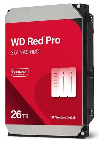 HDD 26TB Western Digital WD260KFGX Red Pro Pevný disk, interný, 26TB, SATA III, 3,5'', 7200 rpm, 512MB