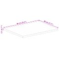 vidaXL Stolová doska 90x80x2,5 cm obdĺžniková masívna mangová farba