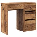 vidaXL Stôl Staré drevo Kompozitné drevo 90 x 37,5 x 75 cm