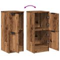 vidaXL Komody staré drevo 2 ks 30x30x70 cm kompozitné drevo