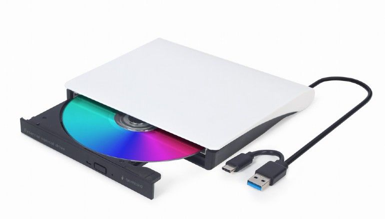 GEMBIRD externý USB DVD mechanika, čiernobiela