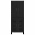 vidaXL Highboard 2 ks Čierny dub 69,5 x 34 x 180 cm