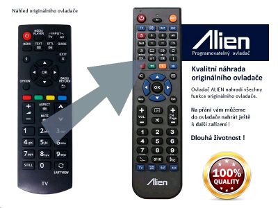 Diaľkový ovládač ALIEN Panasonic N2QAYB000816