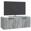 vidaXL Nástenná TV skrinka Nástenný Sivá sonoma 78,5 x 31 x 30 cm