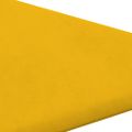 vidaXL Nástenné panely 12 ks žlté 30x30 cm zamatové 0,54 m²