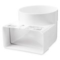 Prechodka - koleno 90° VENTS 823 - 150mm/60x204mm PVC
