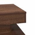 VidaXL Konferenčný stolík otočný o 360 stupňov hnedý dub 50x50x34,5 cm