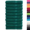 vidaXL Prémiové uteráky do sauny SOLUND 10 ks zelené 80x200cm 600 g/m2