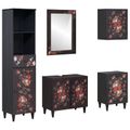 vidaXL Set kabinetov do kúpeľne 5 ks 62 x 33 x 58 cm