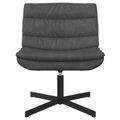 vidaXL Otočná stolička Čierna 63 x 75 x 76 cm Antik PU