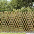 vidaXL Rozkladací trelážový plot 2 ks 100 x 105 cm Bambus Svetlohnedá