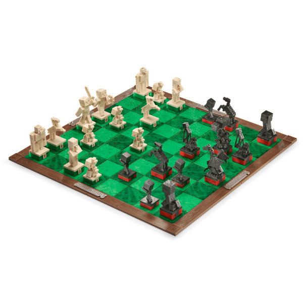 Šachovnica Minecraft - Hrdinovia vs. Príšery