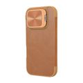 Etui Nillkin Qin Prop Leather iPhone 16 (brązowy)