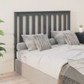 vidaXL Čelo postele sivé 126x6x101 cm masívna borovica