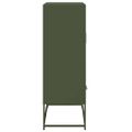 vidaXL Vysoká skrinka olivovozelená 68x39x111,5 cm oceľ