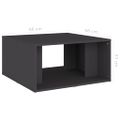 vidaXL Konferenčné stolíky 4 ks, sivé 33x33x33 cm, kompozitné drevo