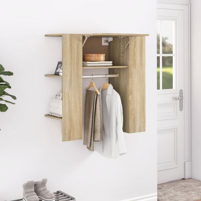 vidaXL Skrinka do chodby dub sonoma 97,5x37x99 cm spracované drevo