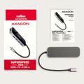 AXAGON HMC-6H4A, USB 3.2 Gen 1 hub, porty 4x USB-A, HDMI 4k/30Hz, PD 100W, kábel USB-C 20cm Dokovacia stanica, USB typ C, kompatibilný s Thunderbolt 3, 1x HDMI, 4x USB 3.0, 1x USB typ C, Power Delivery 100W