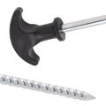 vidaXL Stanové kolíky 12 ks 17 cm Ø7 mm pozinkovaná oceľ