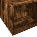 vidaXL Posteľný rám dymový dub 135x190 cm kompozitné drevo
