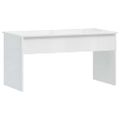 vidaXL Konferenčný stolík lesklý biely 102x50,5x52,5 cm sprac. drevo