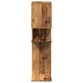 vidaXL Rozdeľovacia knižnica staré drevo 92x29x112 cm kompozitné drevo