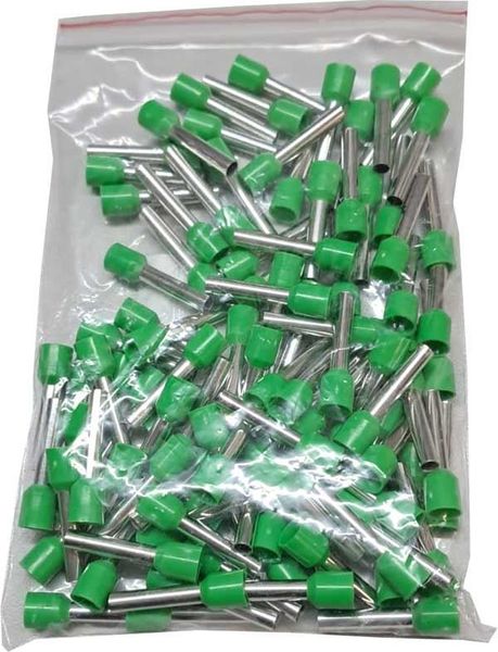Dutinka na kábel 6 mm2 zelená (E6018), balenie 100 ks