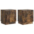 vidaXL Nočný stolík 2 ks Dymový dub 43 x 34,5 x 47 cm Kompozitné drevo