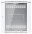 Ubiquiti UniFi 12U Rack Cabinet Wall 600 Glass - Nástěnný rozvaděč, výška 12U, ventilátory, prosklené dveře Racková skrín, 12U, nástenná montáž, prosklené dvere, vestavené ventilátory, uzamykatelná, nosnost 80 kg, bílá