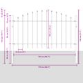 vidaXL Záhradný plot WOERDEN 170 x 140 cm Sivá