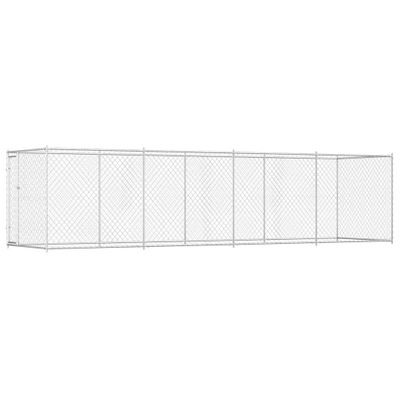 vidaXL Vonkajšia voliéra pre psy 760x192x185 cm