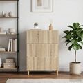 vidaXL Zásuvkový kabinet 66 x 34,5 x 90 cm Kompozitné drevo Dub sonoma